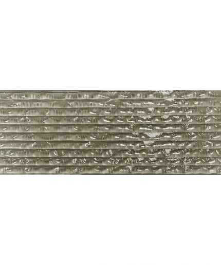 Textured gray 3x18 glass tile for kitchen backsplash, bathroom, or shower walls
