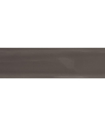 Glossy dark gray 3x12 subway tile for kitchen backsplash, bathroom, or shower walls