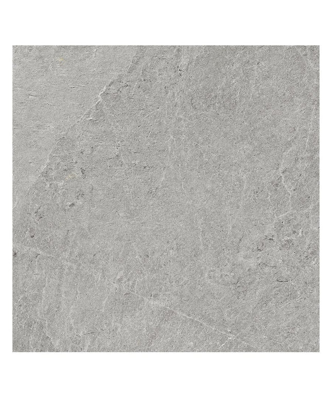 Gray stone tile with a textured surface