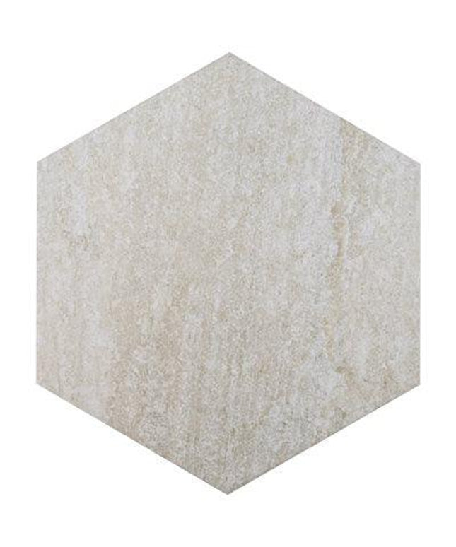 hexagon porcelain tile smoke white