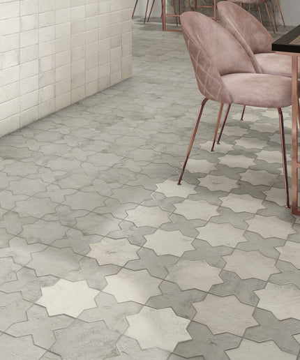 Amalfi Star Porcelain Tile 7x7