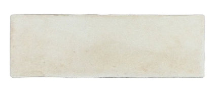 Beige glossy 2x6 ceramic tile for backsplash, bathroom, or kitchen wall use