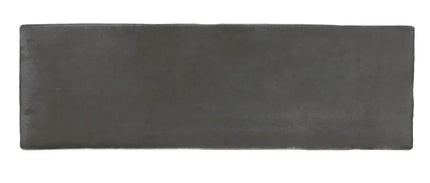Glossy black 2x6 ceramic tile, perfect for kitchen backsplash, bathroom, or shower walls