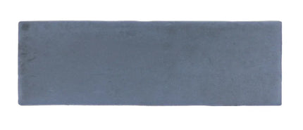 Glossy blue rectangular tile, 2x6 inches, ideal for kitchen backsplash or bathroom walls
