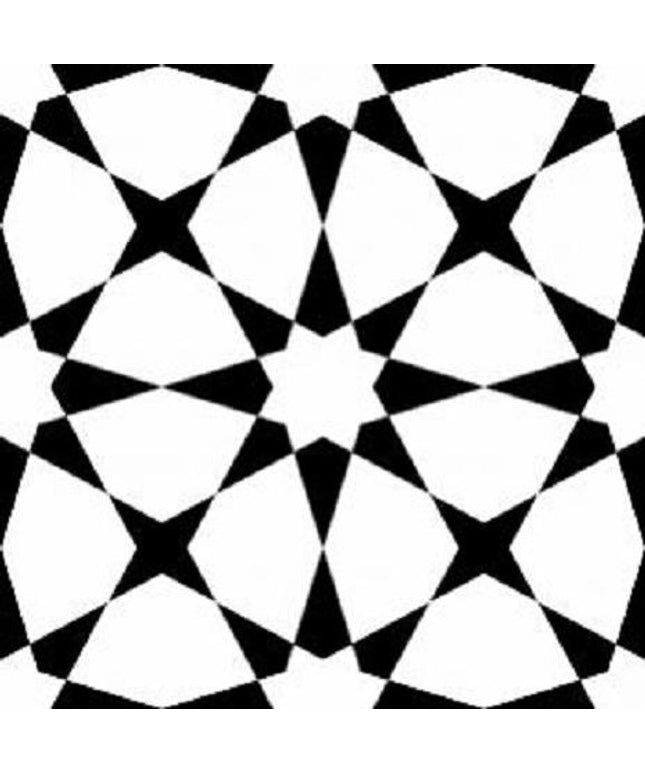 Black and white geometric pattern
