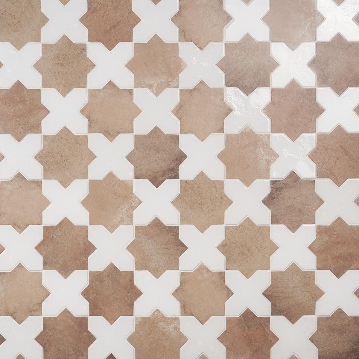 Malta Star & Cross Porcelain Tile Matte & Polished 6x6 – WC Tiles