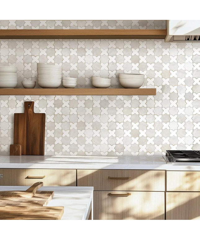 star cross lambswool 12x12 mosaic wall tile
