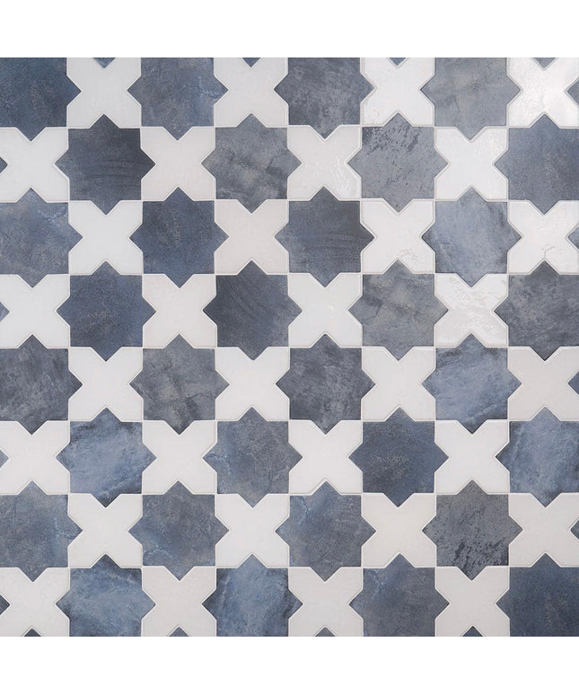 star cross denim white 6x6 tile