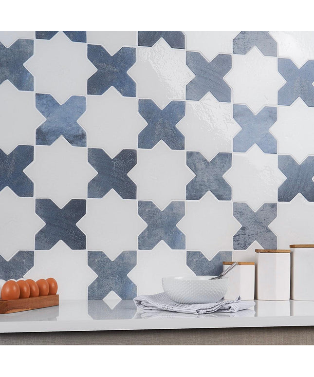 star and cross tile 6x6 denim