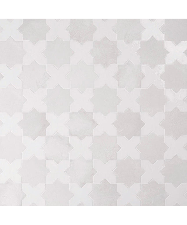 star cross white 6x6 tile