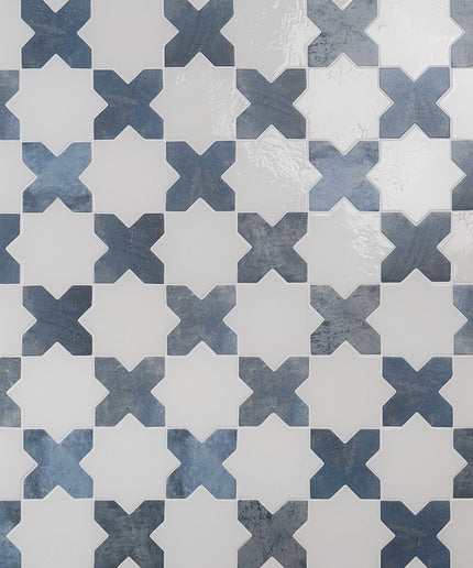 Malta Star & Cross Porcelain Tile Polished & Matte 6x6