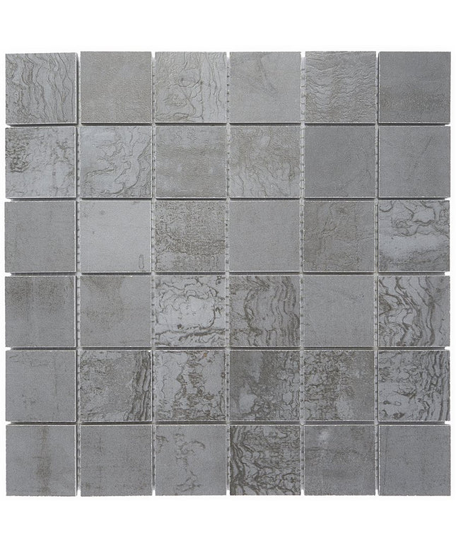 steel-2x2-tiles wall mosaic sheet