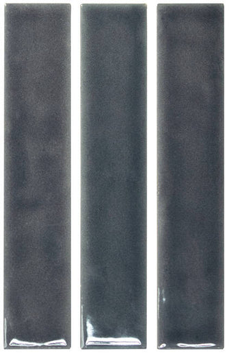 storm blue gloss subway tiles with a smooth, reflective finish, ideal for backsplash or bathroom