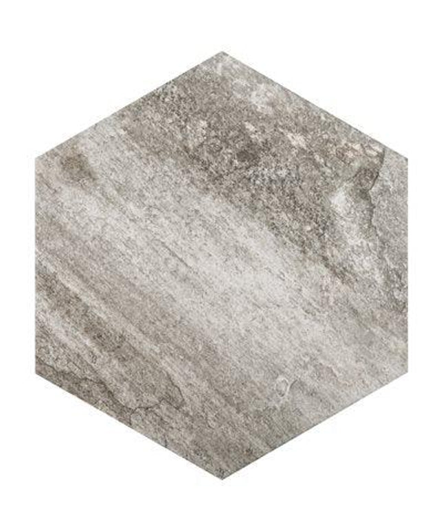 hexagon porcelain tile storm grey