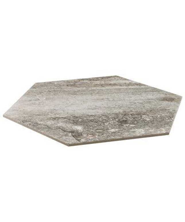 hexagon porcelain tiles storm gray