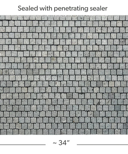 sukabumi select offset mosaic tile honed 1.25 x 1.25