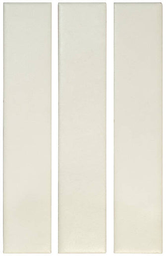 Matte white subway tiles with a smooth finish, ideal for backsplash or bathroom walls.