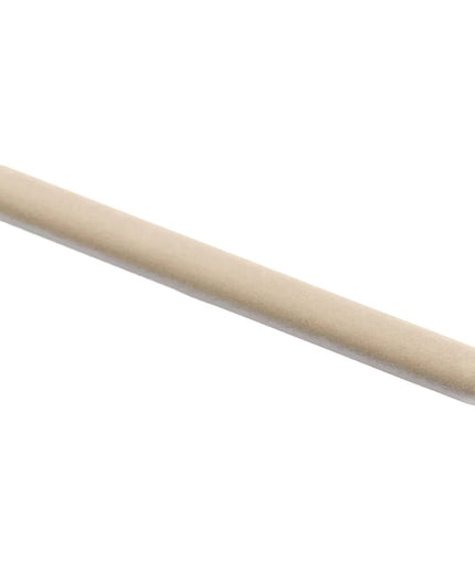 Taupe ceramic bullnose trim tile for bathroom, shower, and backsplash edges