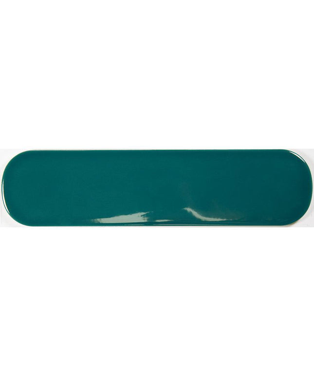 grace o rounded ceramic tile 3x12 Teal O Rounded