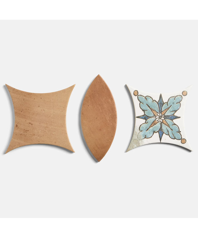 Chamartin Deco 3x8 Petal 6x6 Kite Porcelain Matte Kits
