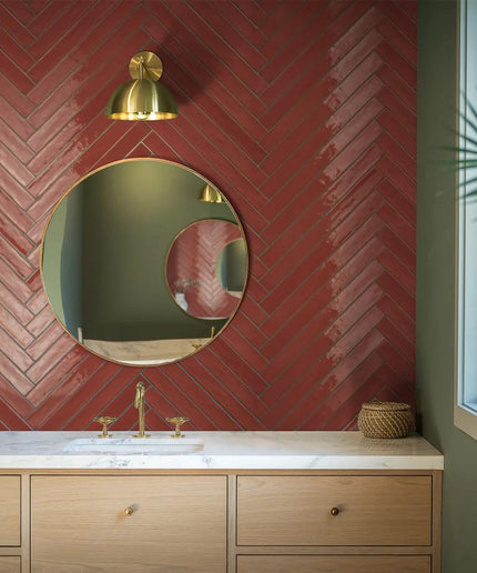 terracotta-glossy-ceramic-2x10-subway-tile-wall