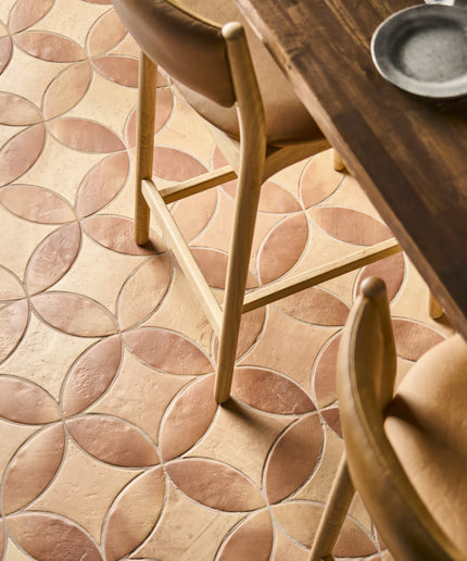 terracotta-peach-3x8-petal-6x6-tile-Chamartin-floors