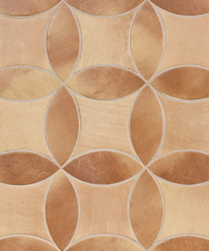 terracotta-peach-3x8-petal-6x6-tile-Chamartin