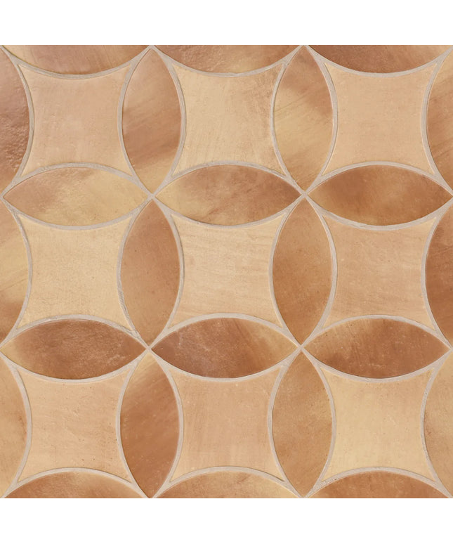 terracotta-peach-3x8-petal-6x6-tile-Chamartin