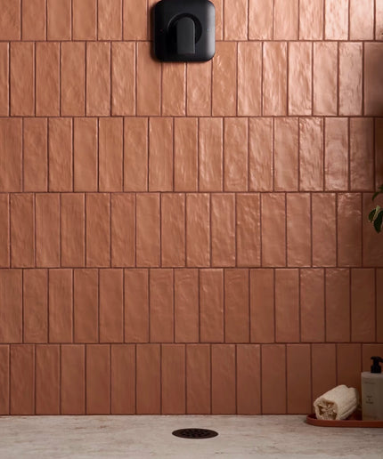 terracotta shower wall tiles 2x8