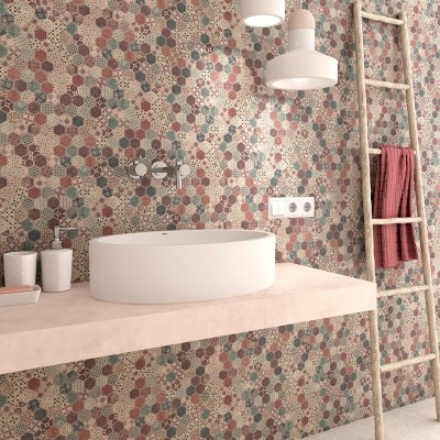 terre hexagon glass mosaic 1 4x1 4 