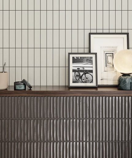 london calling golden bars silver 4.6x4.6 wall tile white