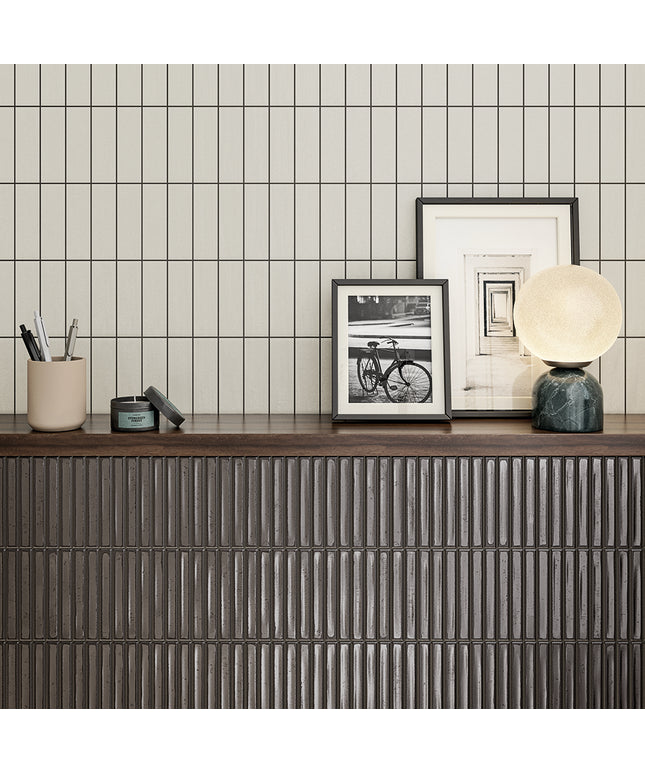london calling golden bars silver 4.6x4.6 wall tile white