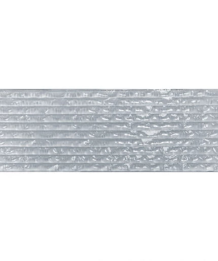 Glossy textured rectangular glass tile in light blue for kitchen backsplash or shower walls