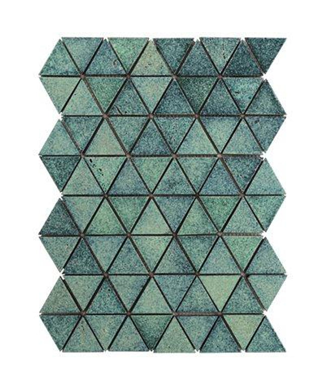 triangle hexagon tile aquamarine