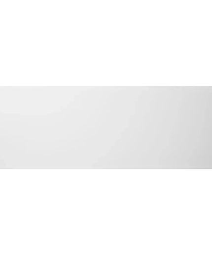 White rectangular tile with a glossy finish on a white background