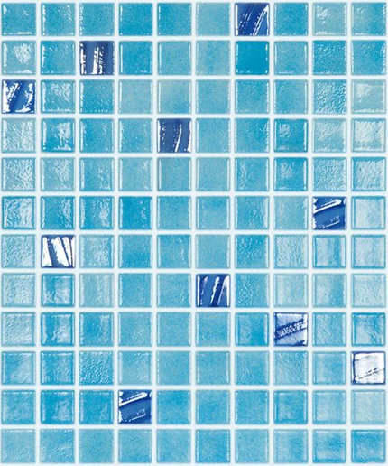 color plus squares glass mosaic 1x1 Color Plus Turquesa