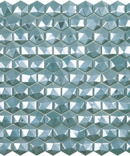 diamond hexagon glass mosaic 1 4x1 4 black diamond hexagon