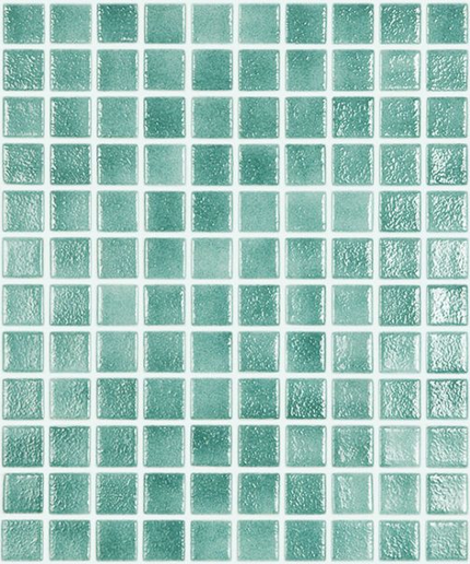 colors niebla squares glass mosaic 1x1 NS turquesa