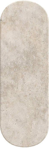 Beige rectangular stone tile with a textured surface on a white background tuscan-cross-cut-2x6-subway-tile
