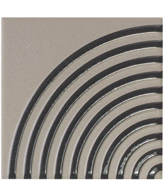 twister decorative ceramic tile 5x5 Vapor Greige GLOSS