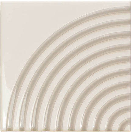 twister decorative ceramic tile 5x5 Dove Stone Taupe MATTE