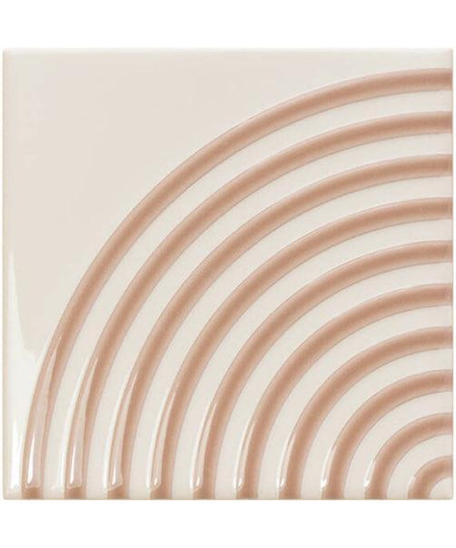 twister decorative ceramic tile 5x5 Vapor Titanium Blue GLOSS