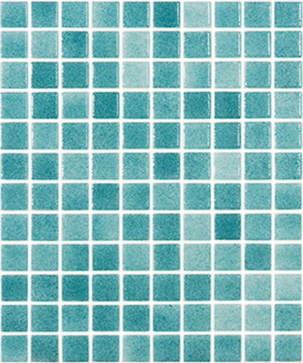 colors niebla squares glass mosaic 1x1 NS verde esmeralda