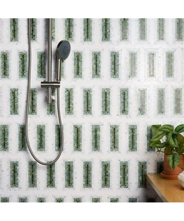 marble tile 4x9  verde green wall tiles