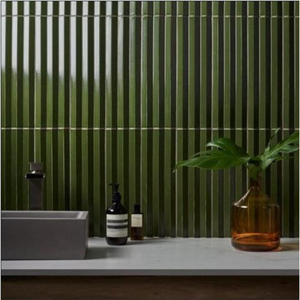 accordion fluted porcelain 3d tile polished 5x16 