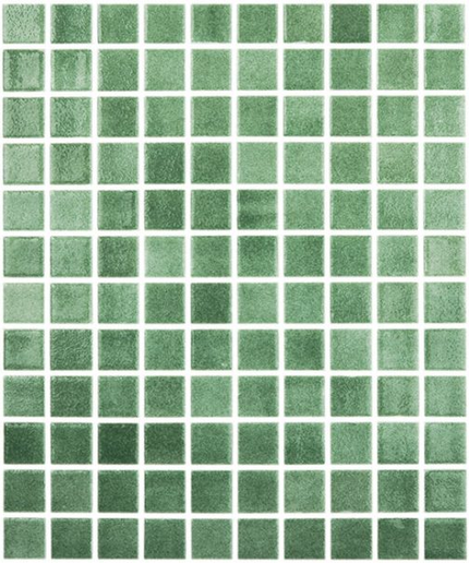 colors niebla squares glass mosaic 1x1 NS verde