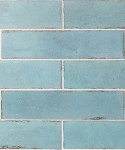Pattern of blue tiles with a subtle gradient