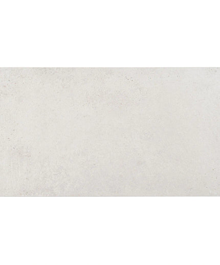 Rectangular white tile with a subtle texture on a white background