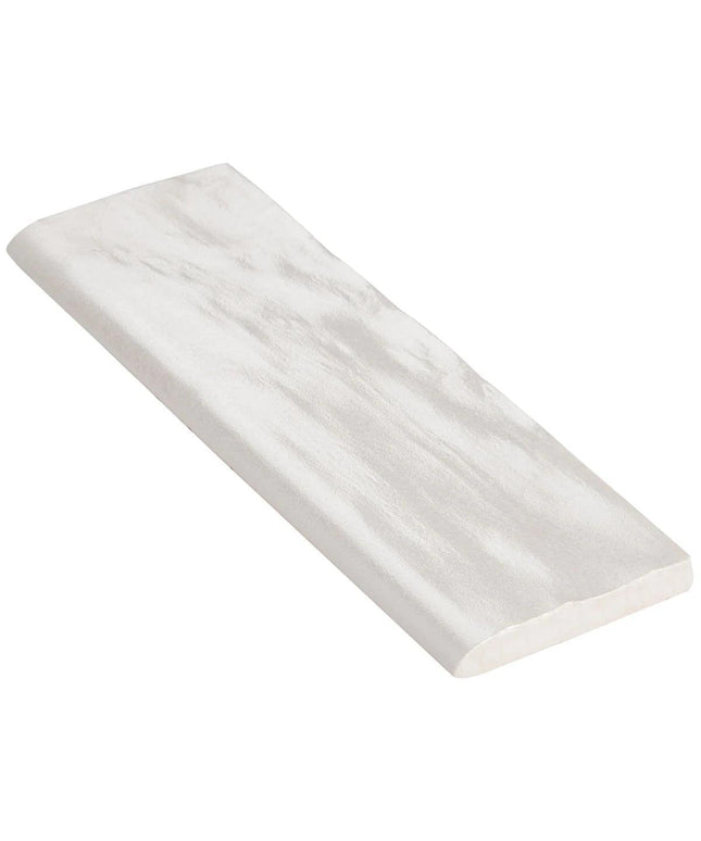 white bullnose 2x8 tile