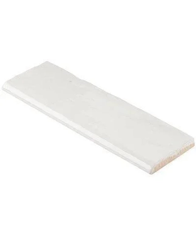 white bullnose 3x8 trim tile